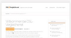 Desktop Screenshot of dsl-vergleiche.net